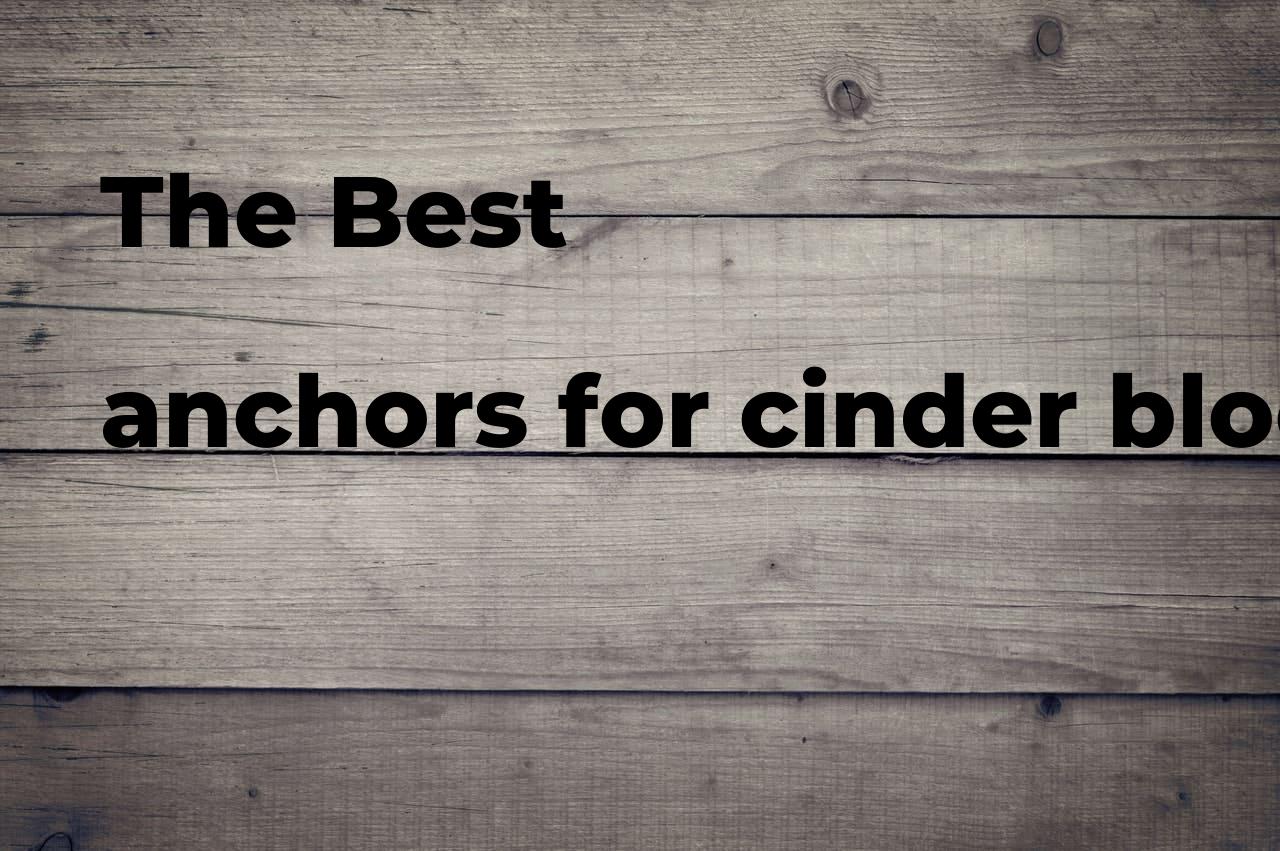 The best anchors for cinder block Polimetro