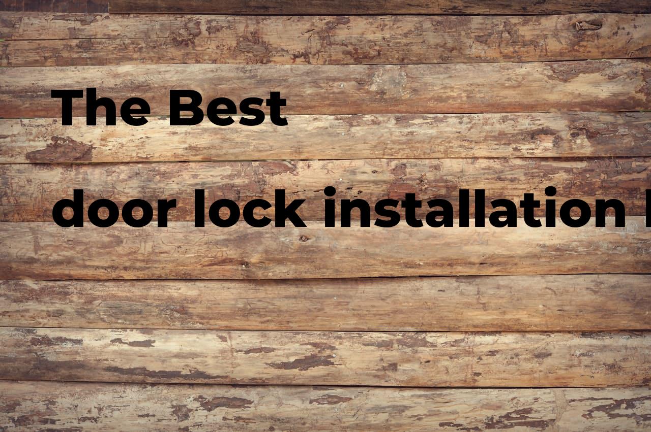 The best door lock installation kit Polimetro