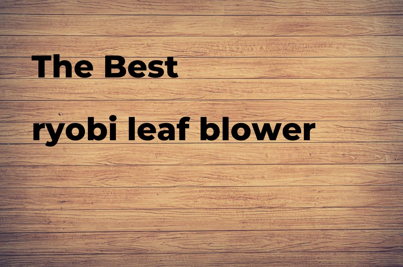 The best ryobi leaf blower