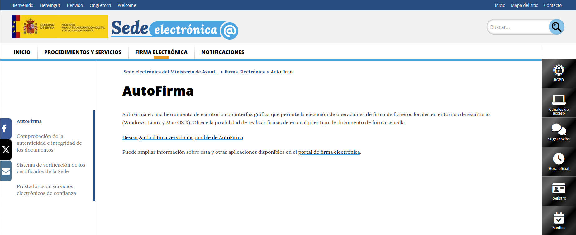 Qué es y cómo funciona autofirma