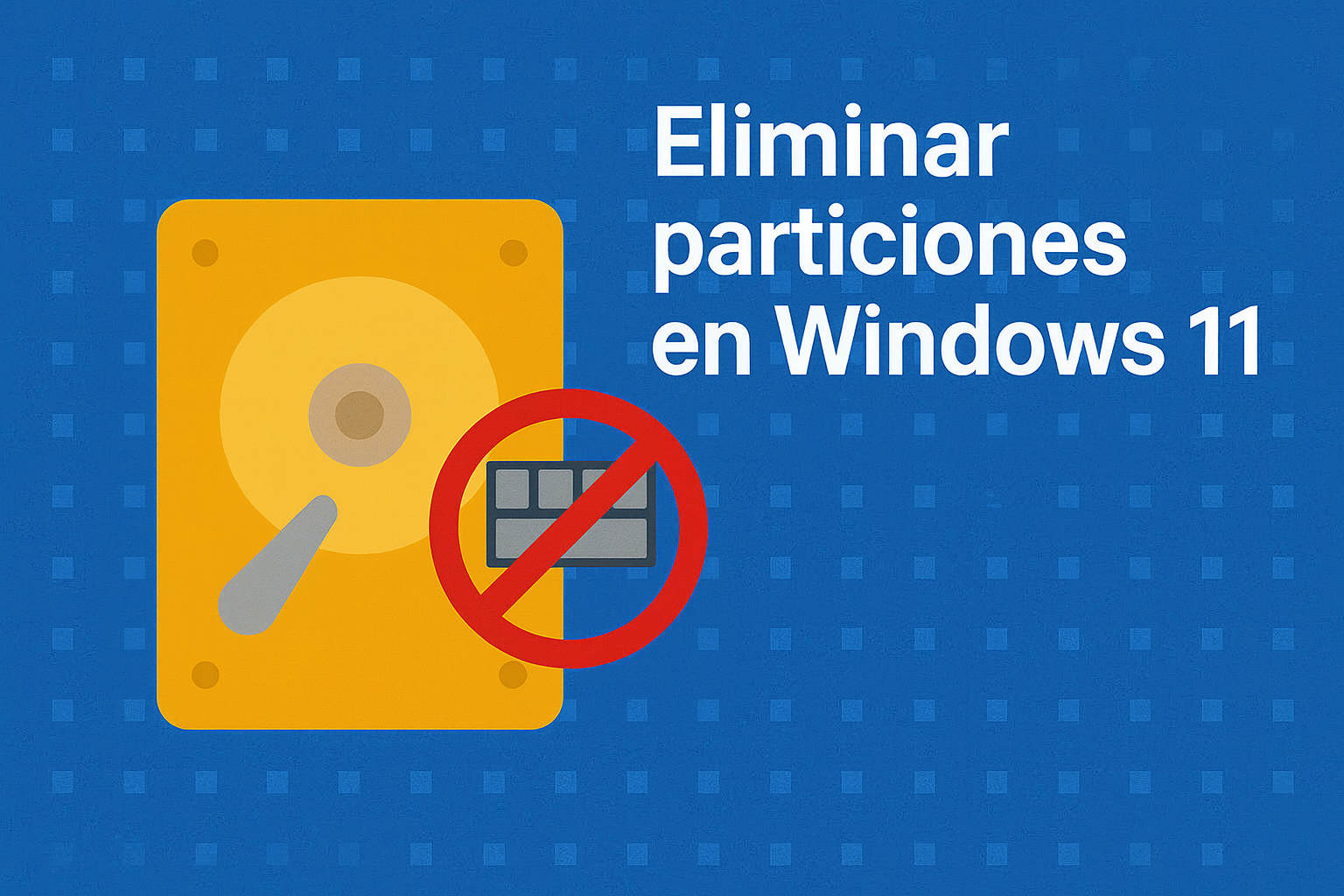 Cómo eliminar particiones en Windows 11