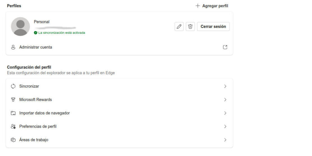 hacer copias de seguridad y restaurar datos en Microsoft Edge