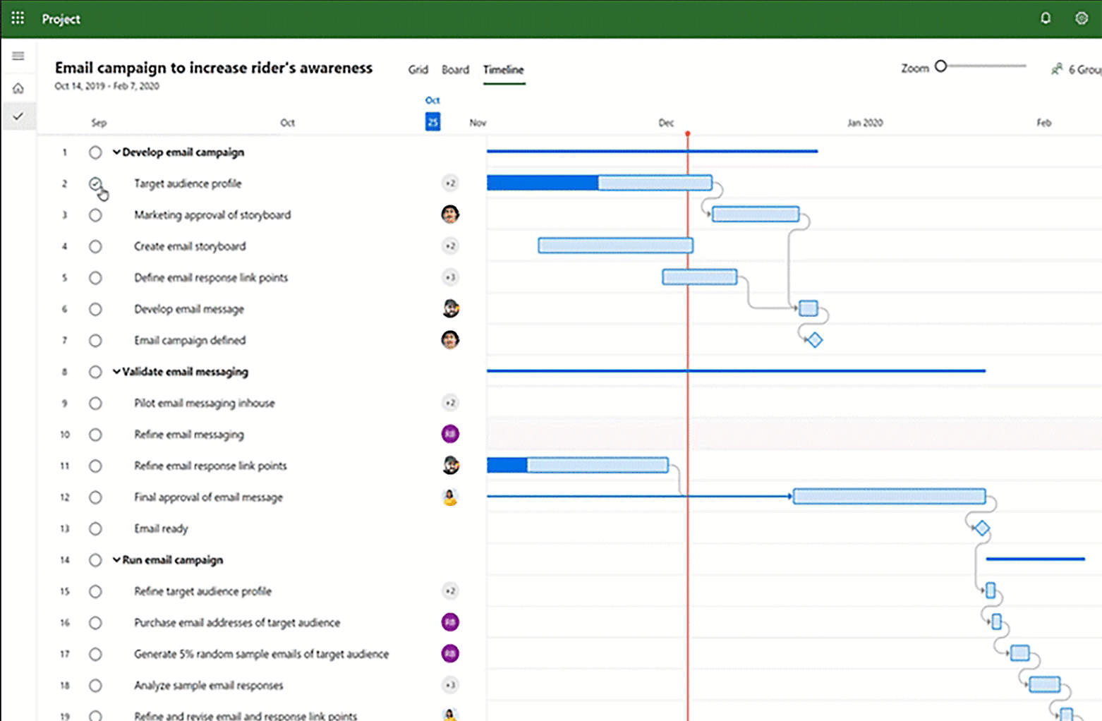 Cómo crear un diagrama de Gantt en Microsoft Project