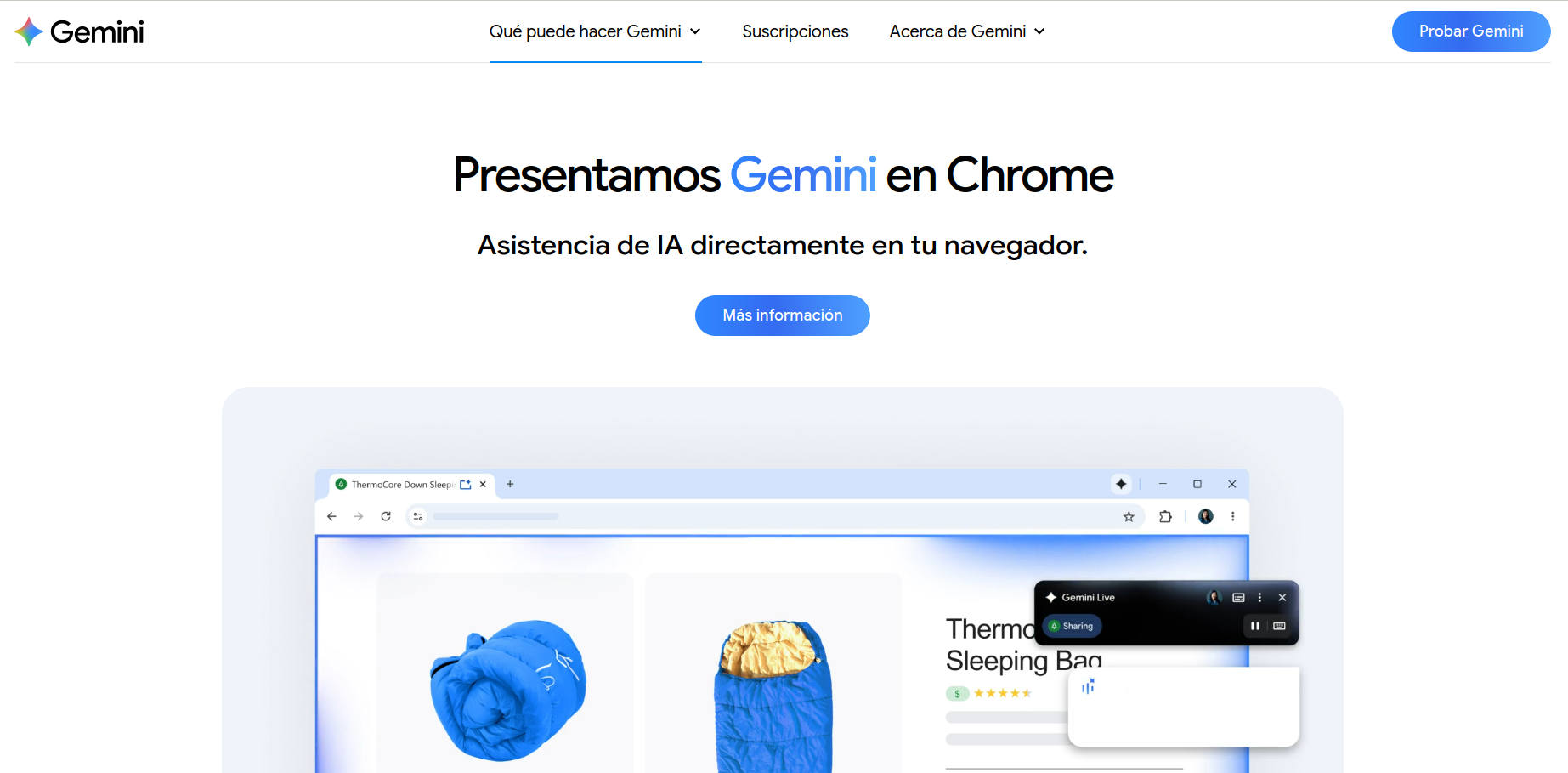 Google Gemini en Chrome