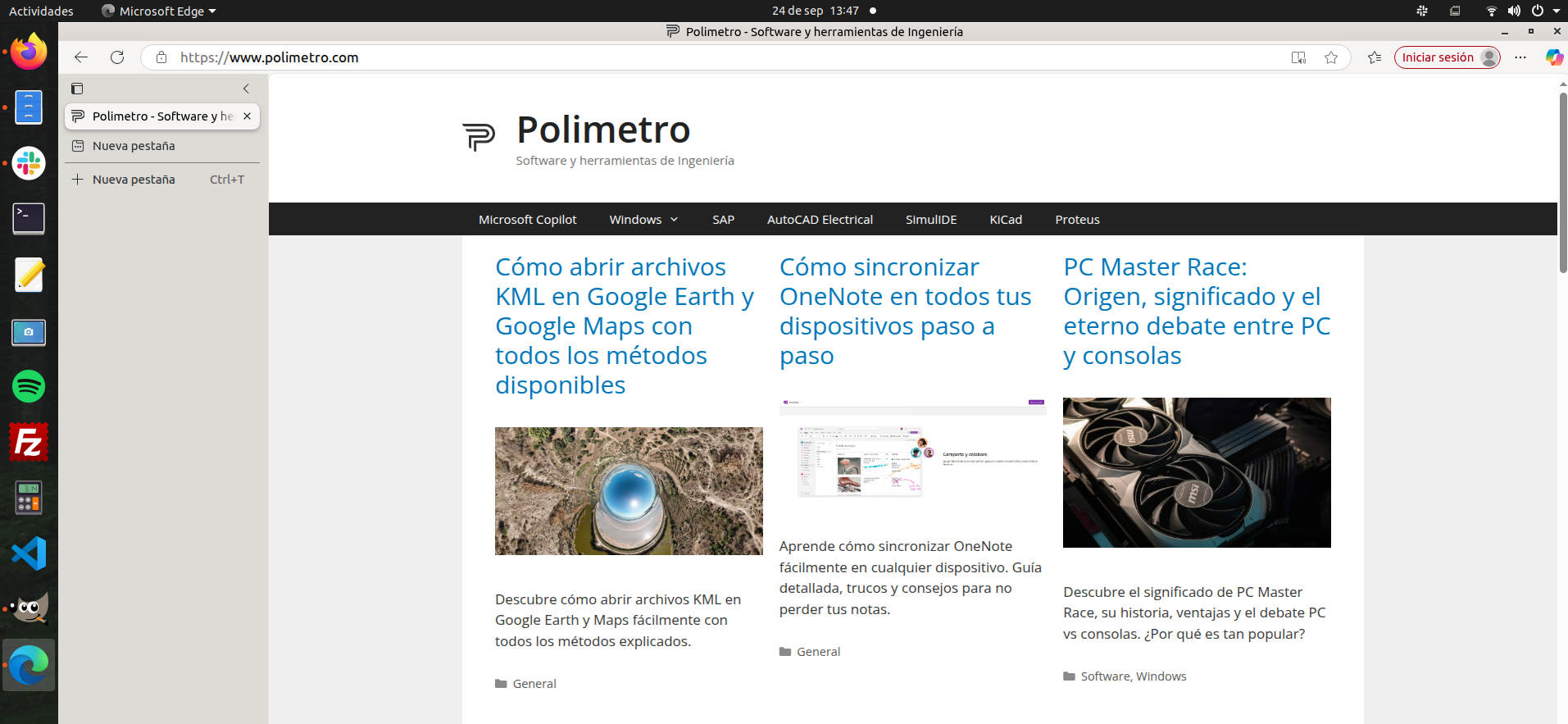 Modo pestañas verticales en Microsoft Edge
