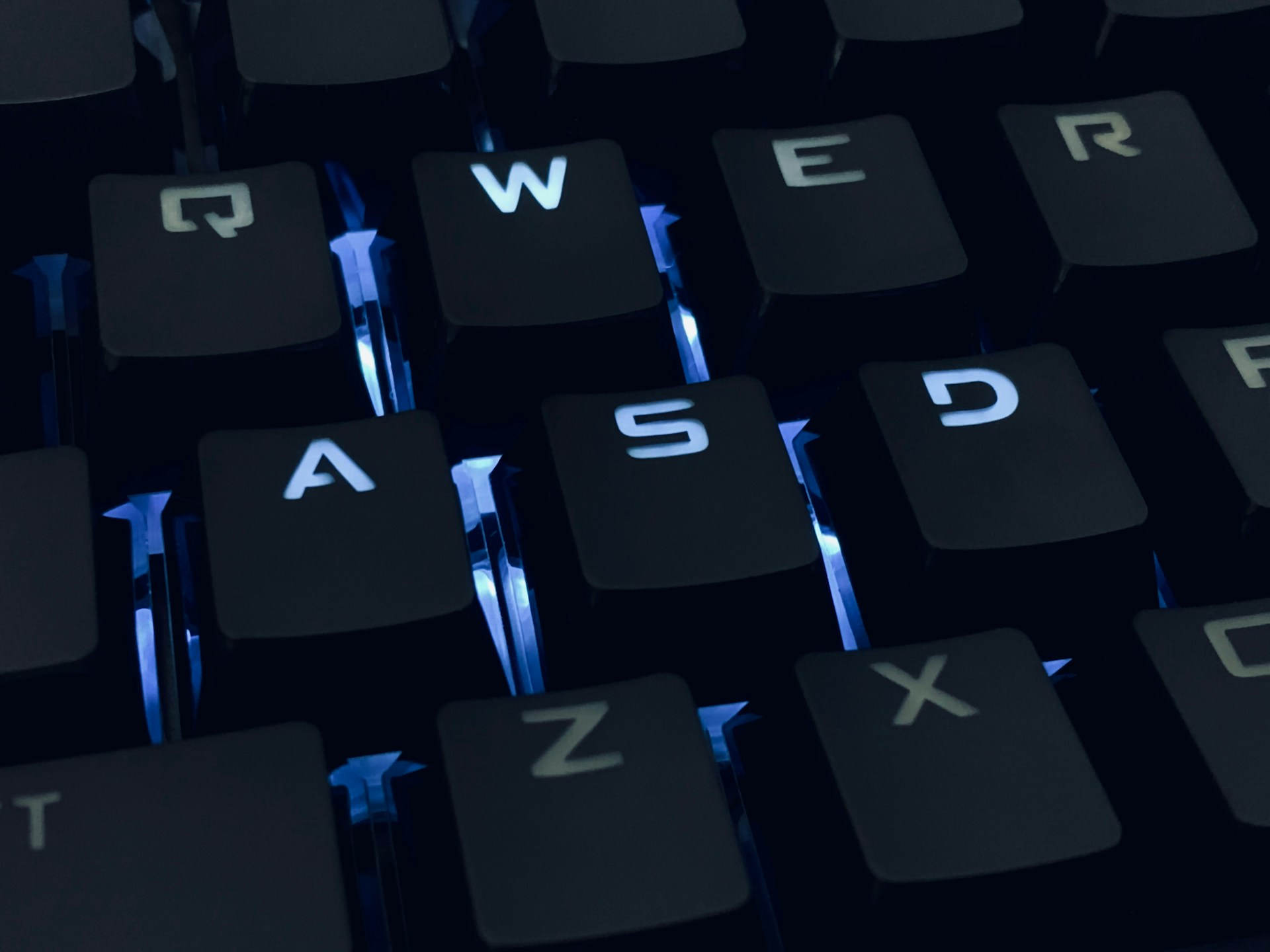 Teclas WASD en los juegos