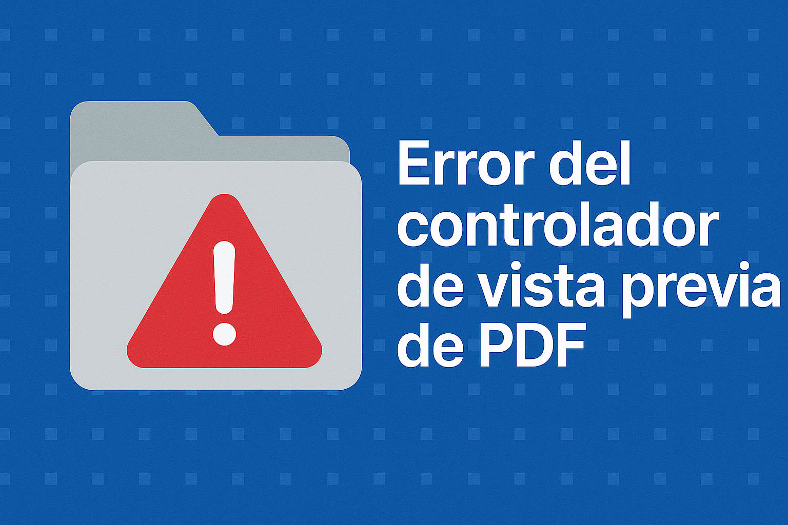 Cómo arreglar el error del controlador de vista previa de PDF en Windows