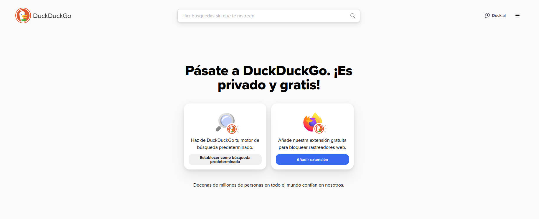 Qué es DuckDuckGo