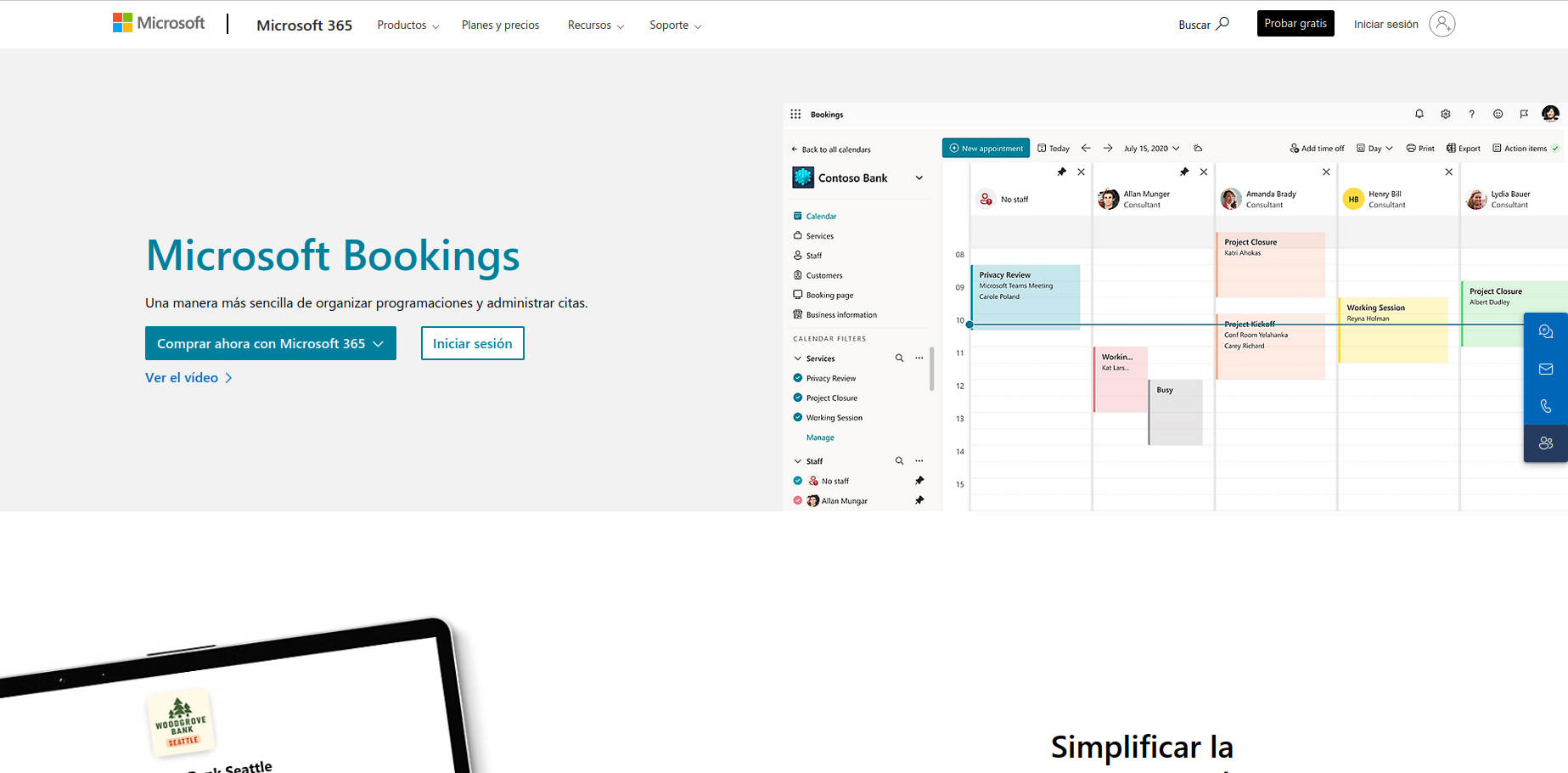 Qué es Microsoft Booking