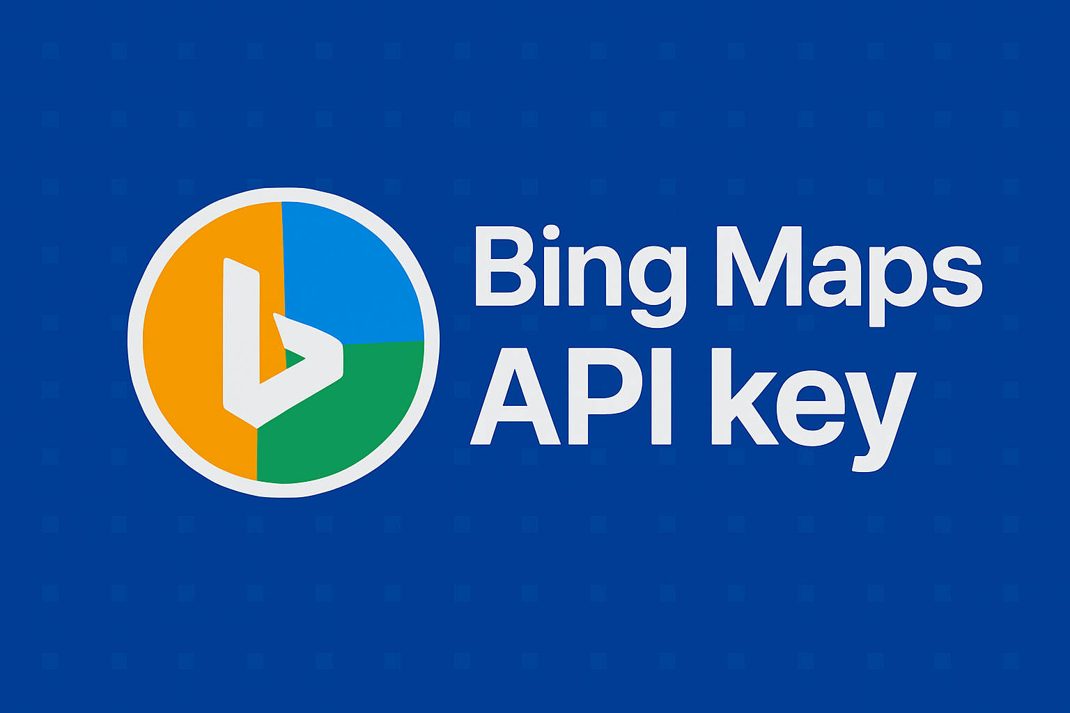 Conseguir y Utilizar una Bing Maps API Key