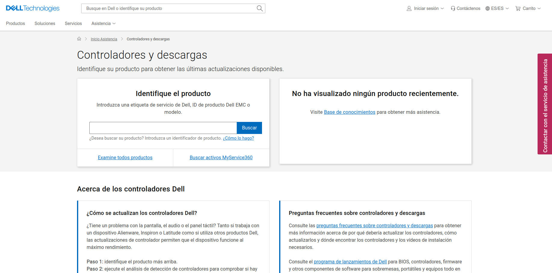 instalar y actualizar los controladores Dell