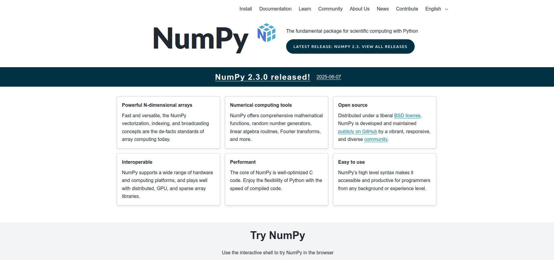 Qué es NumPy