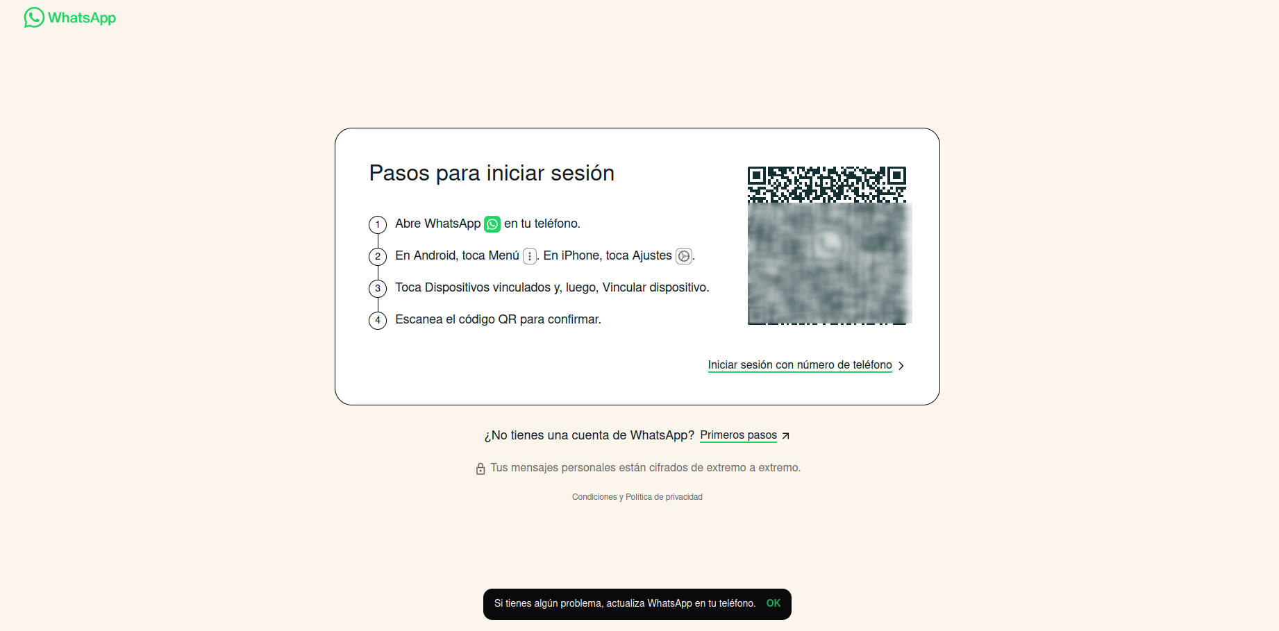 Qué es WhatsApp Business Web